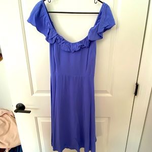 Blue ruffle dress size L